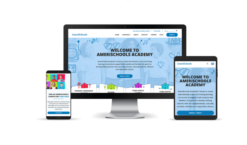 AmeriSchools Academy - Custom website design in Phoenix, Arizona